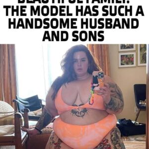 “A Plump Beauty”: The 340 lbs Model Showed Off Her Handsome Husband And Sons!